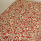 Saltram Floral Acrylic Fabric / Red - Just Fabrics