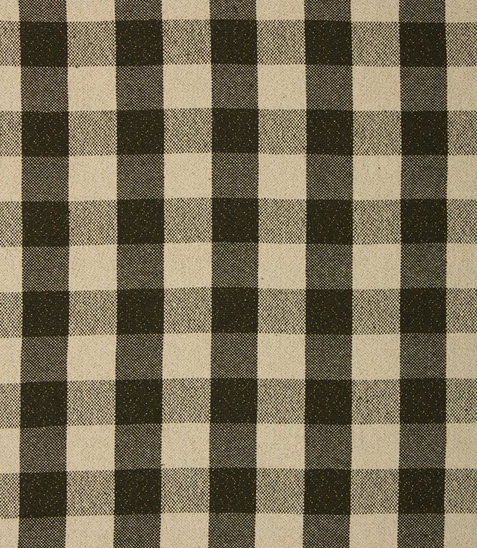 Aldsworth Check Glitz Fabric / Khaki - Just Fabrics