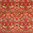 Strawberry Thief Velvet Fabric / Wine