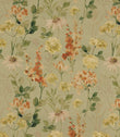 Wild Garden Linen Fabric / Sage - Just Fabrics