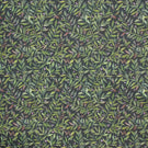 Torquay Lomond Fabric / Olive / Navy - Just Fabrics