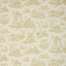 French Toile Fabric / Soft Gold - Just Fabrics