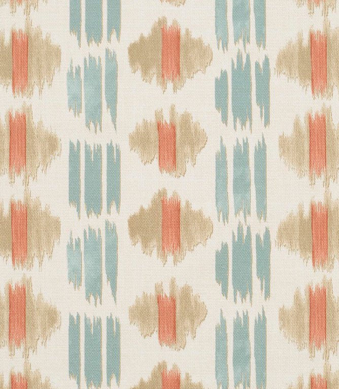 Bandhani Fabric / Coral - Just Fabrics