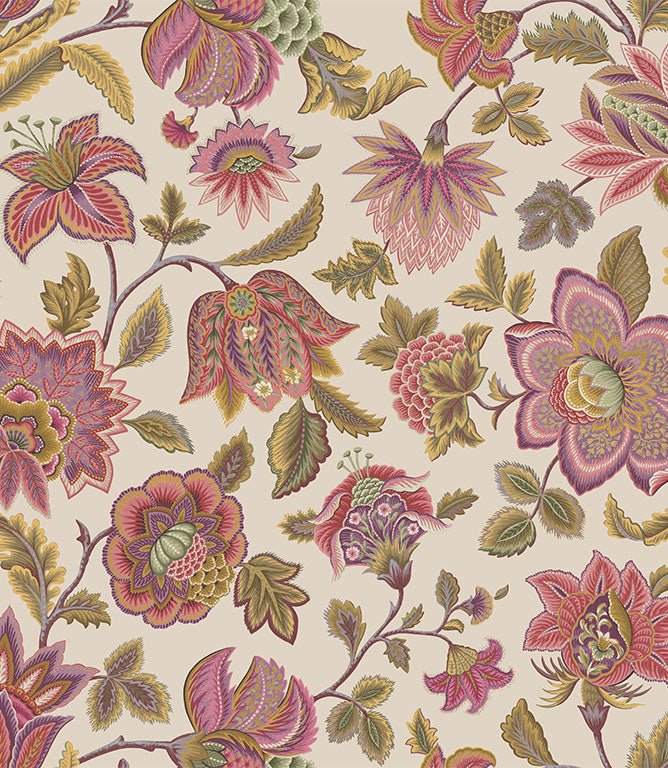 Manasi FR Fabric / Cerise - Just Fabrics