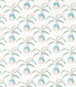 Crassula Fabric / Marine / Tangerine / Mint - Just Fabrics