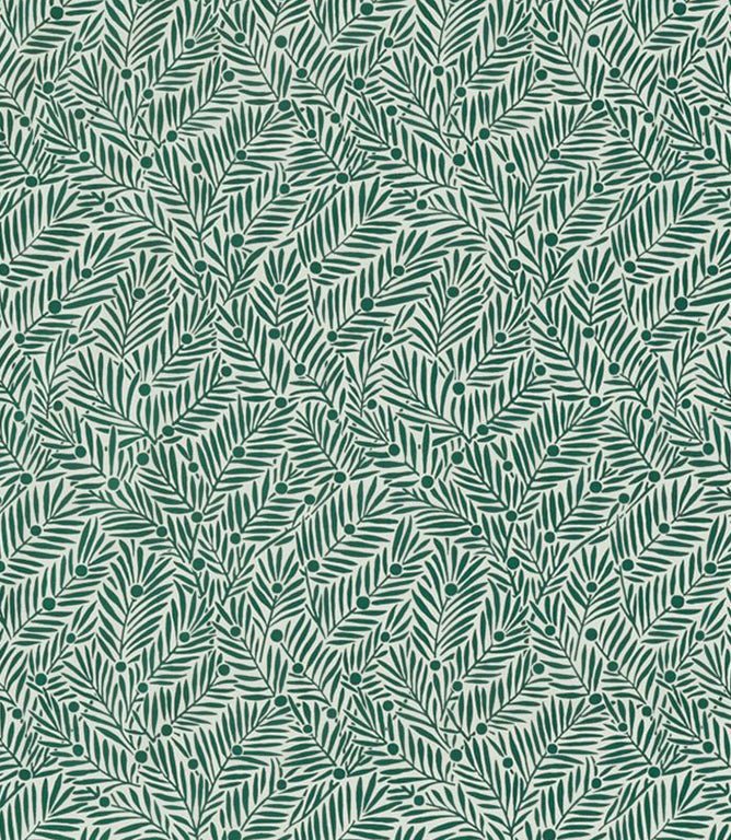 Yew & Aril Fabric / Seagreen - Just Fabrics