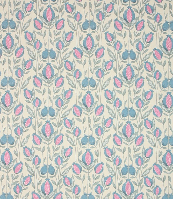 Rithani Fabric / Bluebell Cream - Just Fabrics