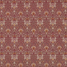 Snakeshead Fabric / Claret / Gold - Just Fabrics