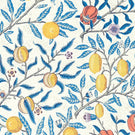 Fruit Fabric / Paradise Blue - Just Fabrics