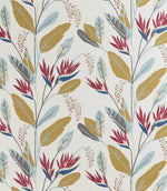 Llenya Fabric / Cerise / Harbour / Saffron - Just Fabrics