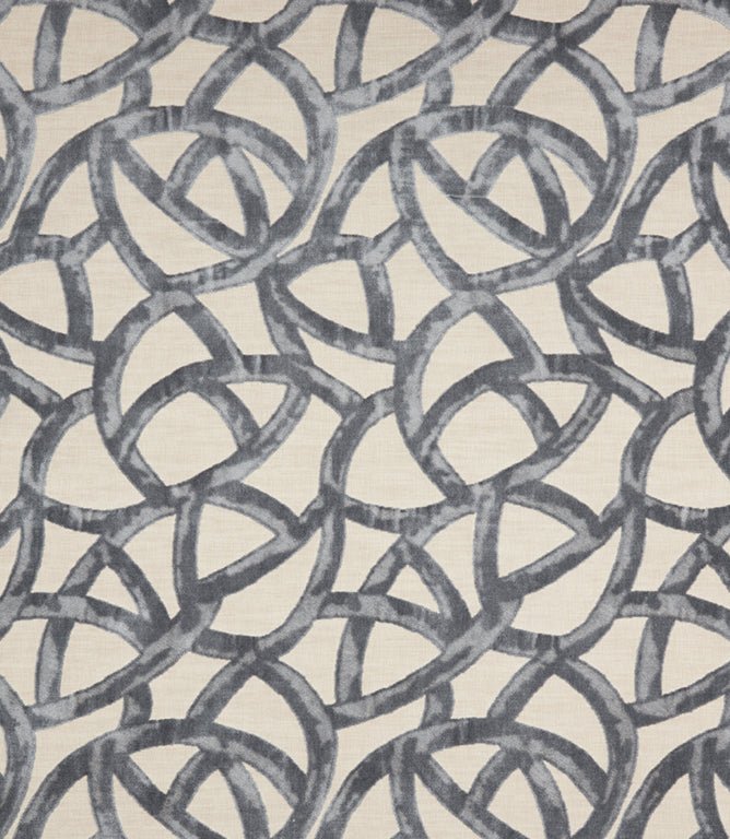 Orbit Fabric / Slate Blue - Just Fabrics