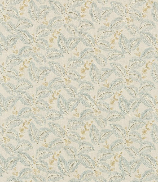 Box Hill Fabric / Eau De Nil / Linen - Just Fabrics