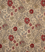 Chalfont Fabric / Red - Just Fabrics
