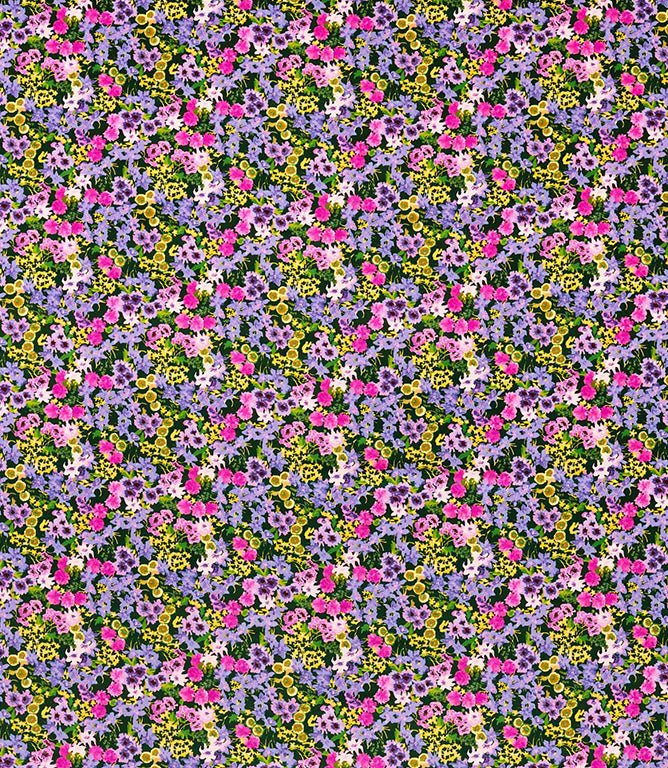 Wildflower Meadow Fabric / Emerald / Amethyst / Spinel - Just Fabrics