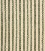 Broadway Stripe Fabric / Green - Just Fabrics