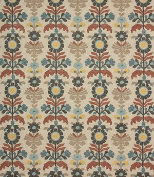 Meadow Blooms Fabric / Cinnamon