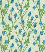 Monkshood Fabric / Cobalt / Goblin Green - Just Fabrics