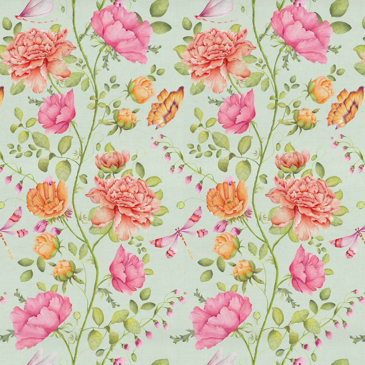 Maisie Fabric / Sage - Just Fabrics