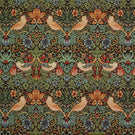 Strawberry Thief Tapestry Fabric / Black - Just Fabrics