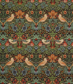 Strawberry Thief Tapestry Fabric / Black - Just Fabrics
