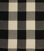 Aldsworth Chunky Check Fabric / Noir - Just Fabrics