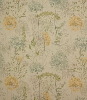 Country Journal Linen Fabric / Duck Egg