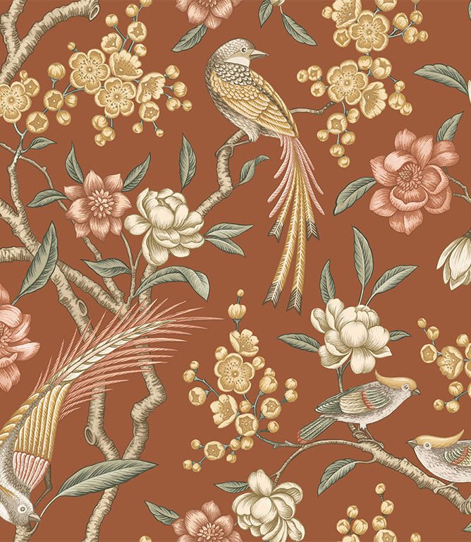 Kanra FR Fabric / Burnt Sienna - Just Fabrics