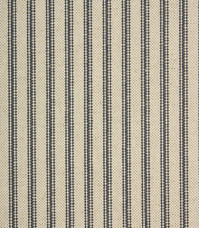JF Linen Ticking Fabric / Blue - Just Fabrics