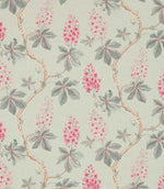 Chestnut Tree Fabric / Seaspray / Peony - Just Fabrics