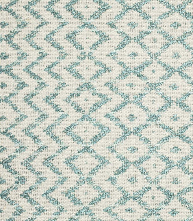 Cheslyn Fabric / Teal / Cream - Just Fabrics