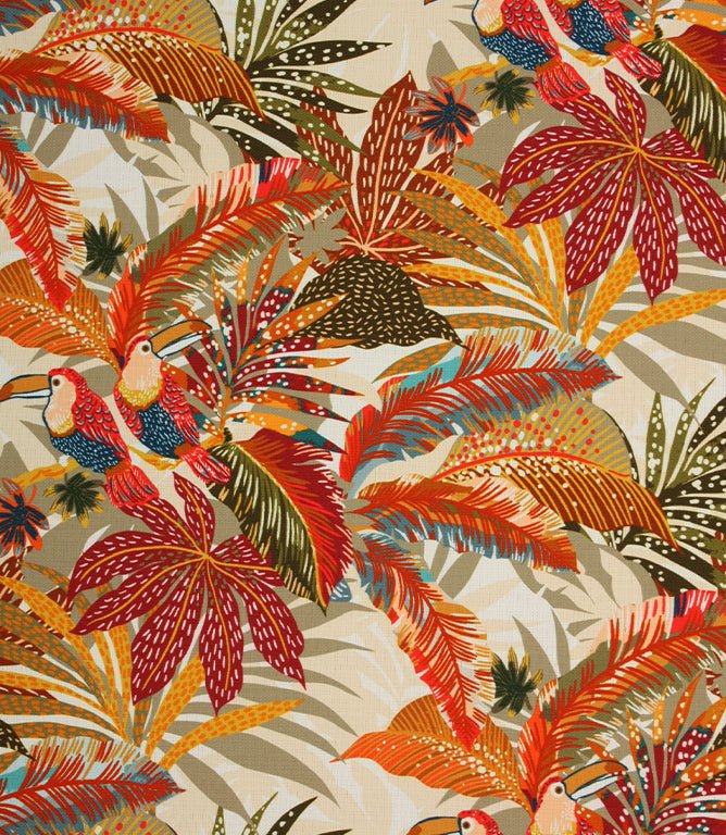 Costa Rica Outdoor Fabric / Terracotta - Just Fabrics