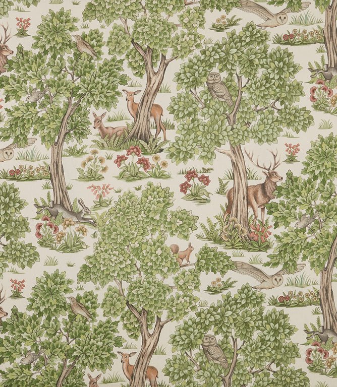 Woodland Retreat Fabric / Sage - Just Fabrics