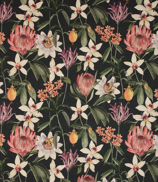 Leyburn Fabric / Navy - Just Fabrics