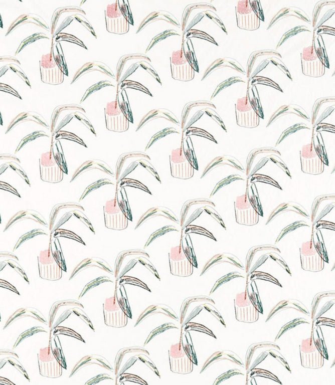 Crassula Fabric / Blush / Brick / Mist - Just Fabrics