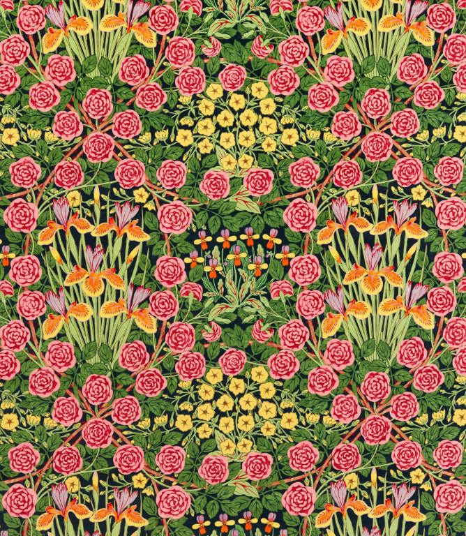 Campanula Velvet Fabric / Sunburst / Ebony - Just Fabrics