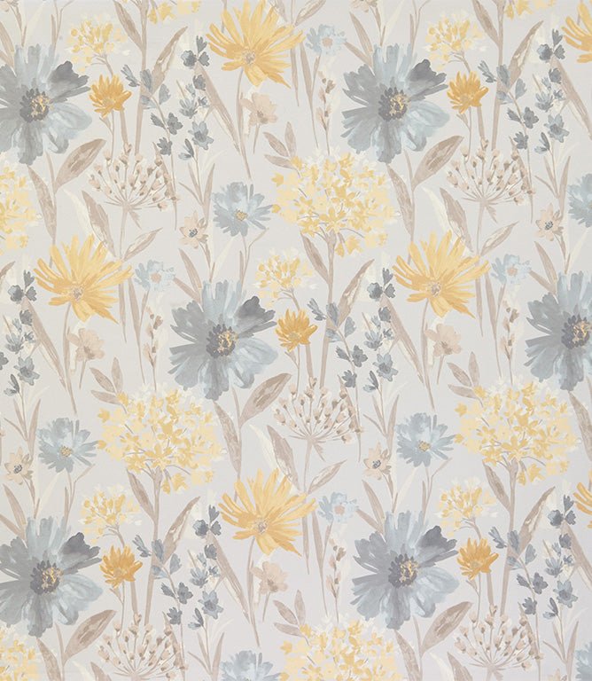 Fleur FR Fabric / Wedgewood - Just Fabrics