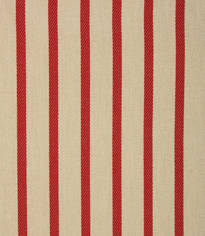 Riviera Stripe Outdoor Fabric / Red - Just Fabrics
