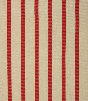 Riviera Stripe Outdoor Fabric / Red - Just Fabrics