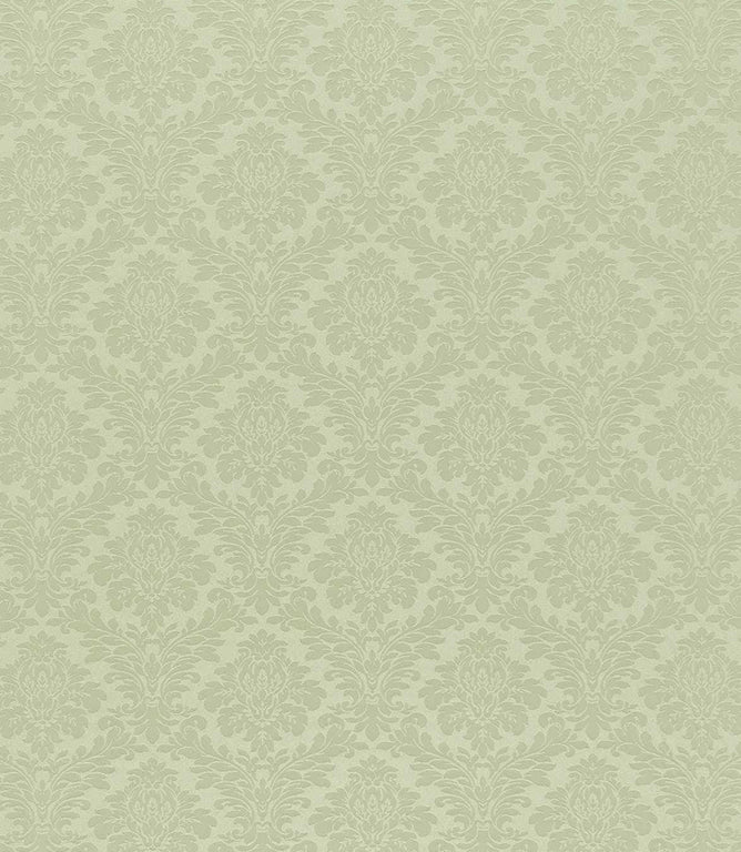 Lymington Damask Fabric / Eggshell - Just Fabrics