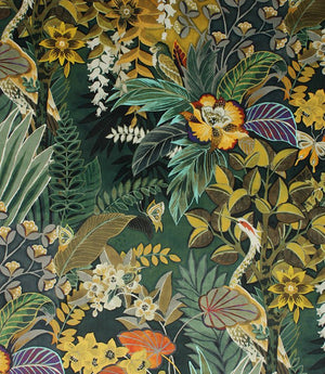 Hidden Paradise Fabric / Emerald
