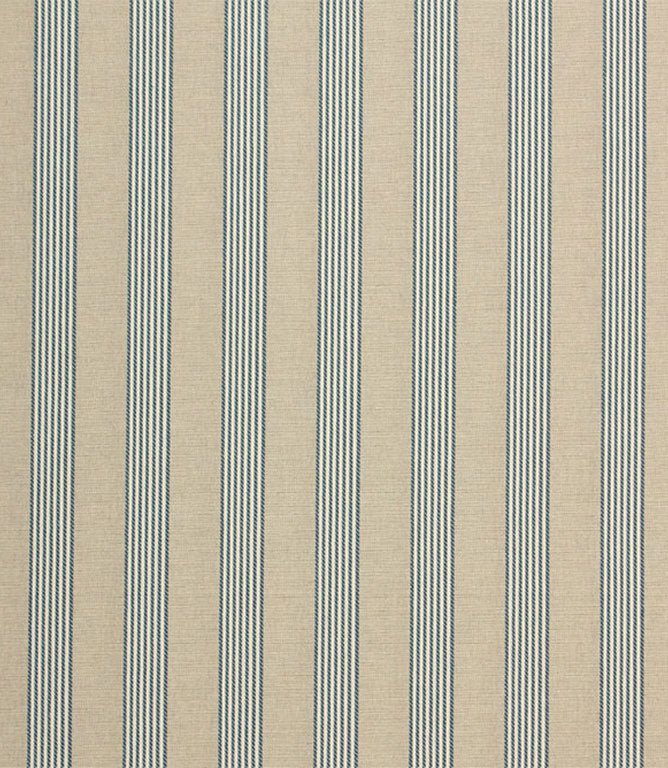 Ludlow Stripe Fabric / Blue - Just Fabrics
