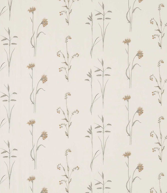 Meadow Grasses Fabric / Sage / Honey - Just Fabrics