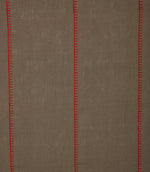 Stitched Up Fabric / Slate / Red - Just Fabrics