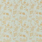 Mydsommer Pickings Fabric / Smog Blue / Lame Gold - Just Fabrics