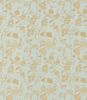 Mydsommer Pickings Fabric / Smog Blue / Lame Gold