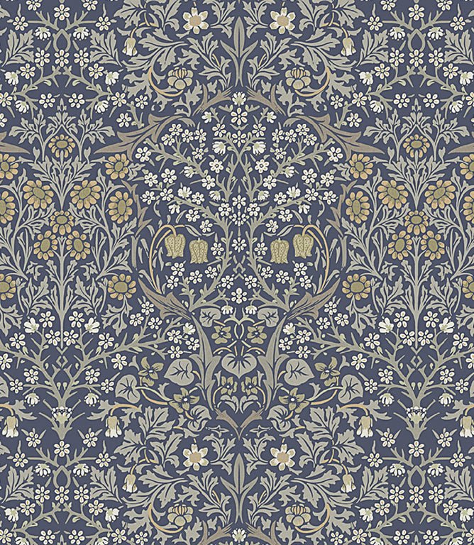 Blackthorne Oilcloth Fabric / River - Just Fabrics