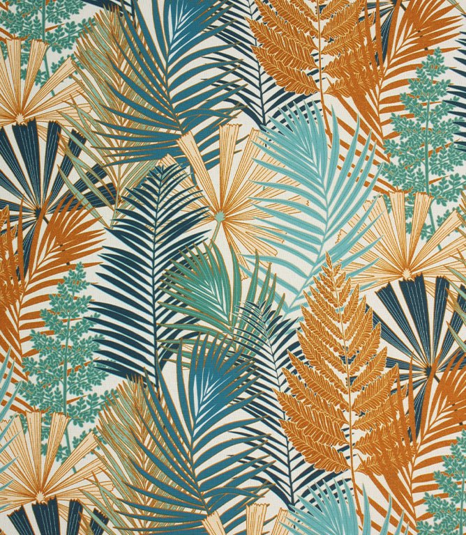 Fern Outdoor Fabric / Blue - Just Fabrics