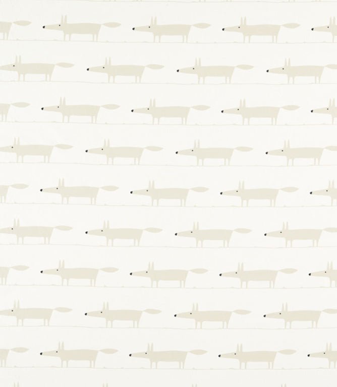 Midi Fox Fabric / Snow - Just Fabrics