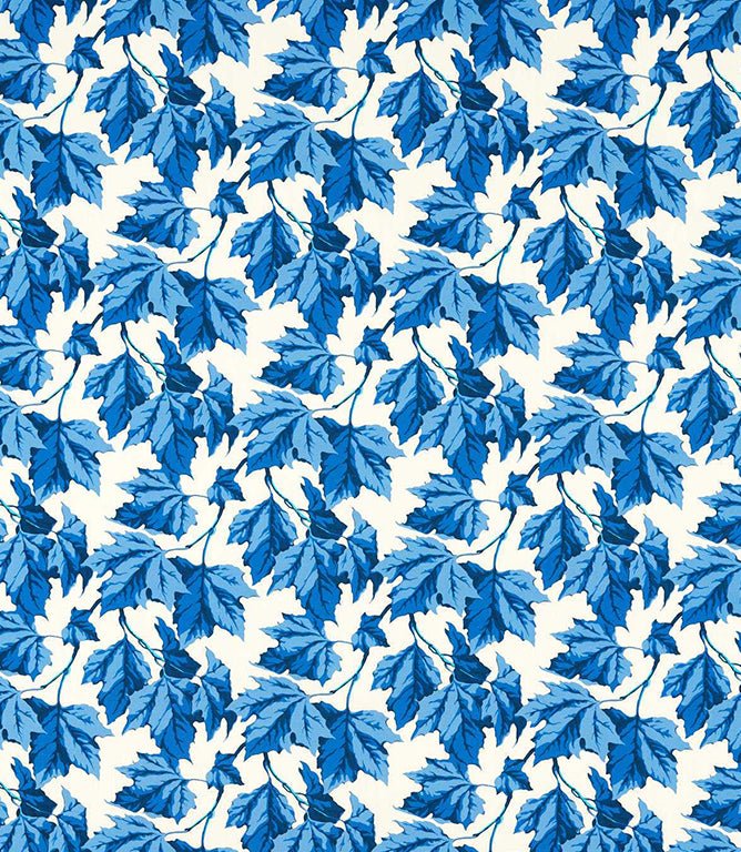 Dappled Leaf Fabric / Lapis - Just Fabrics