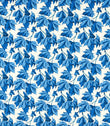 Dappled Leaf Fabric / Lapis - Just Fabrics